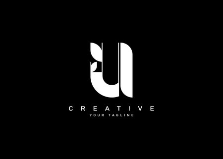 U Letter interesting logo vector. Unique stylish.のイラスト素材