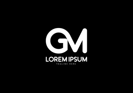 Initial Letter GM company in boldのイラスト素材