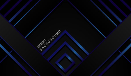 Abstract Geometric Blue and Black Modern Backgroundのイラスト素材