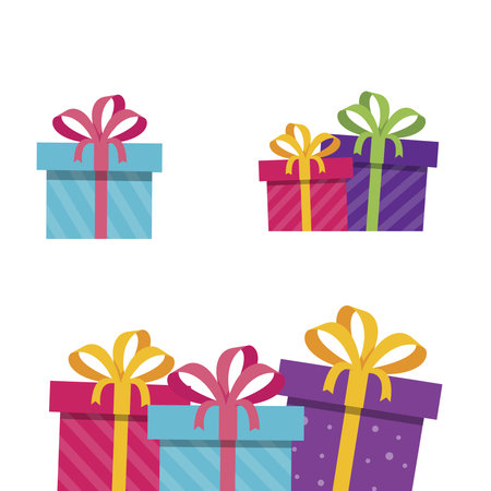 birthday gift vector illustrationのイラスト素材