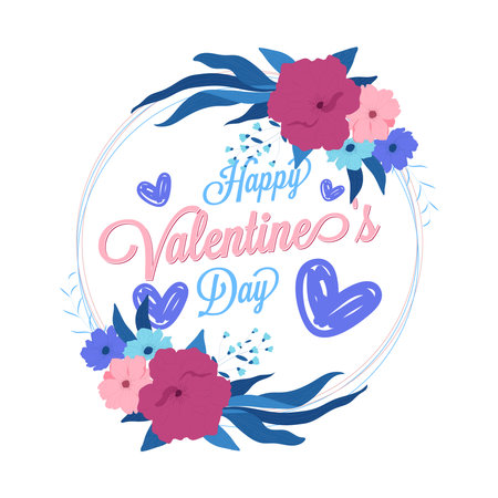 Happy valentines day. gift love to everyone you love .vector illustration.のイラスト素材