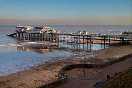 Cromer pier in Norfolk England is over 100 years old.の写真素材