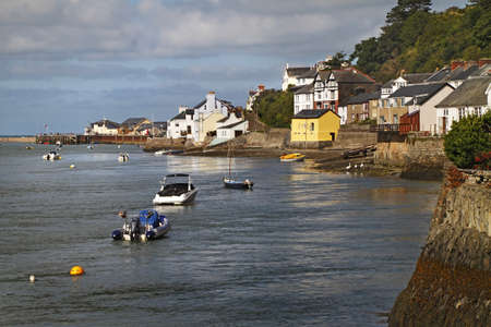 Aberdyfi or Aberdovey as the English call it lies on the Dyfi estuary in Wales のeditorial素材