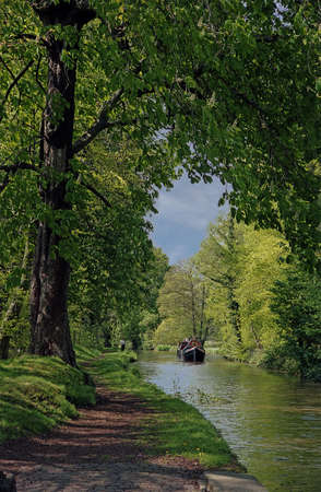Engineered by James Brindley, this canal is just one of a network of canals which were very important before the invention of our railways の写真素材
