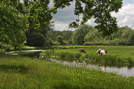 The grounds at Shugborough in Staffordshire, England are surrounded by rivers and attractive...
