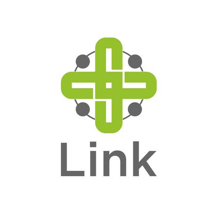 Combination of Lines and Dots Logoのイラスト素材