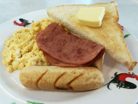 Famous American breakfast, the most important meal of your dayの素材