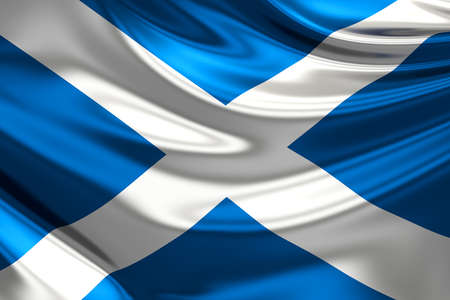 Flag of Scotland. Saint Andrew\\の写真素材