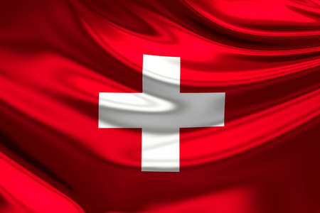 Flag of Switzerland.の写真素材