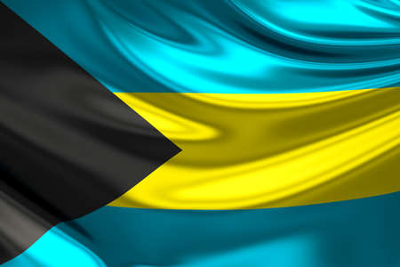Flag of the Bahamas.の写真素材