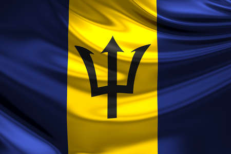 Flag of Barbados.の写真素材