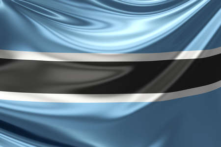 Flag of Botswana.の写真素材