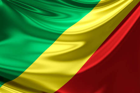 Flag of The Republic Of The Congo.の写真素材