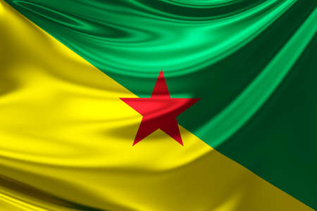 Flag of French Guiana.の写真素材