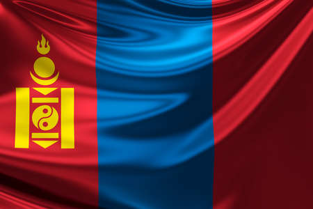 Flag of Mongolia.の写真素材