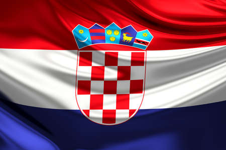 Flag of Croatia.の写真素材