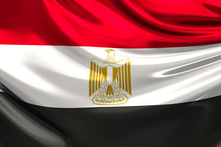 Flag of Egypt.の写真素材