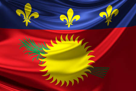 Flag of Guadeloupe.の写真素材