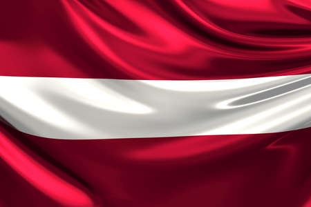 Flag of Latvia.の写真素材