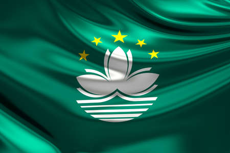 Flag of Macau.の写真素材