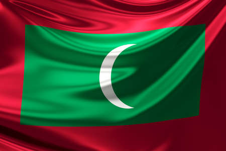 Flag of Maldives.の写真素材