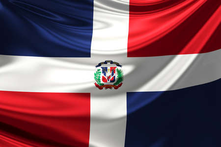 Flag of Dominican Republic.の写真素材
