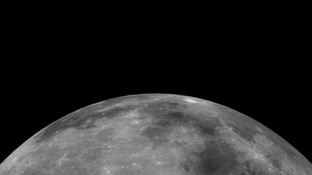Moon illustration. 3D render. Elements of this image furnished by NASA.