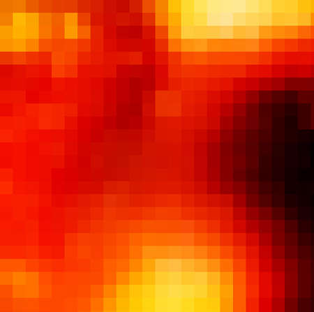 Red yellow rays light  mosaic.の写真素材