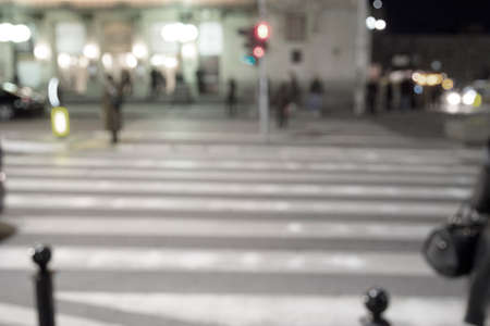 abstract background of blurred scene on streetの写真素材