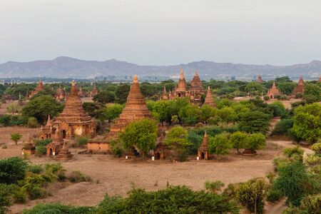 Ancient ruins of Buddhist temples in Bagan, Myanmar