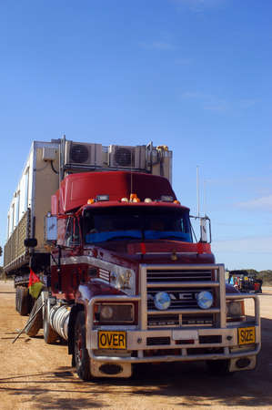 Broken down truck on the roadside in Australiaのeditorial素材