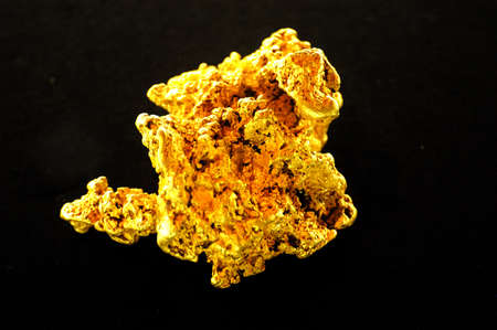 The museum of the gold of Ballarat in Australia in Victoria where all the history of the gold and marvellous gold nuggets of impressive size is.の写真素材