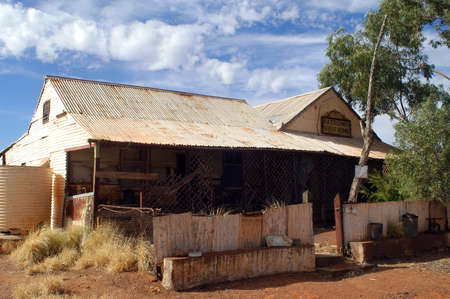 phantom city of Leonora in the Australia Western which was used to place the blue-collar worker of the goldmine, city now given up and preserved in the state as if the inhabitants had disappearedのeditorial素材
