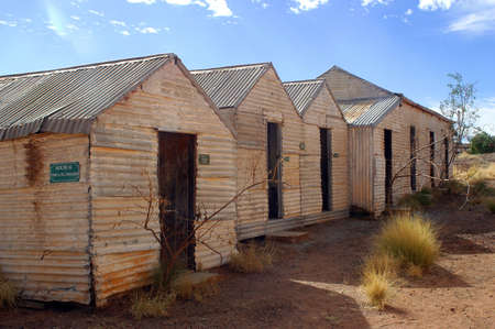 phantom city of Leonora in the Australia Western which was used to place the blue-collar worker of the goldmine, city now given up and preserved in the state as if the inhabitants had disappearedのeditorial素材