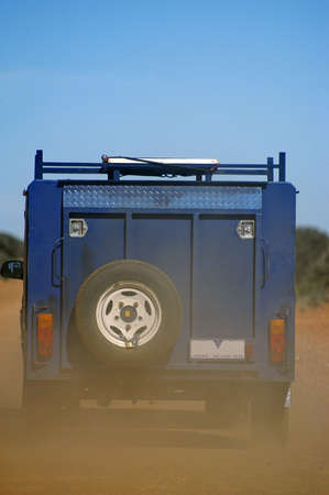 on the dusty track of the Australian bush