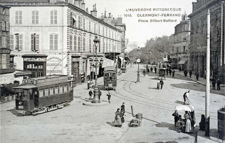 old postcard of Clermont-Ferrand                                