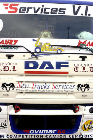 Ales - France - Grand Prix of France trucks May 25th and 26th, 2013 on the circuit of the Cevennes.のeditorial素材