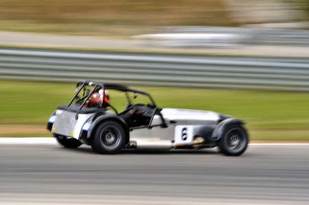 chases of Caterham on the circuit of the Cevennes with Ales in the French department of Gard the May 24th and 25th, 2013. On the circuitのeditorial素材