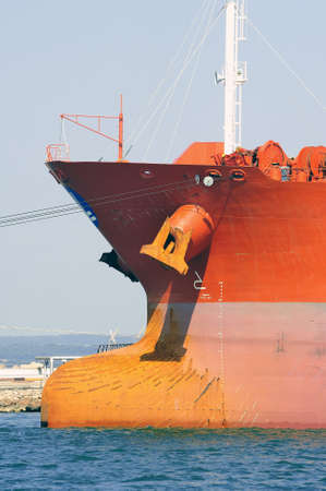 quay tanker to discharge its cargo in France with the wearing of Fos-sur-Mer beside Marseilleの写真素材