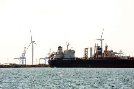 Industry on the wearing of Fos-sur-Mer beside Marseille の写真素材