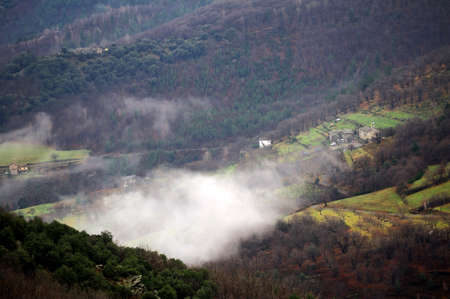 Cevennes mountain range in the south east of France in the department of Lozeres の写真素材
