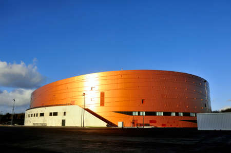 French velodrome Saint-Quentin-en-Yvelines, located in the department of Yvelines near Paris and has just been completedのeditorial素材