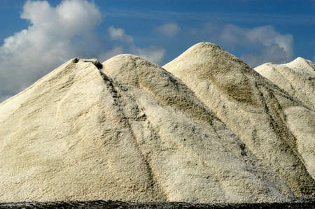 Saline Aigues-Mortes in southern France in the heart of the Camargueの写真素材