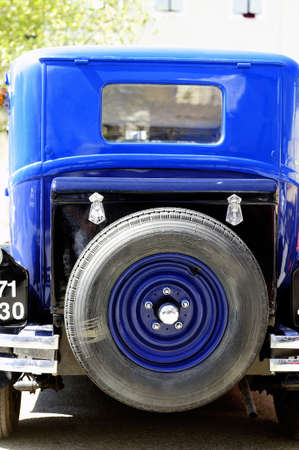 old Citroen car from the 1920s photographed vintage car rally Town Hall Square in the town of Alesのeditorial素材