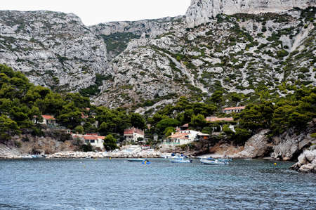 Coastal landscape between Cassis and Marseille in the national park of the creeks