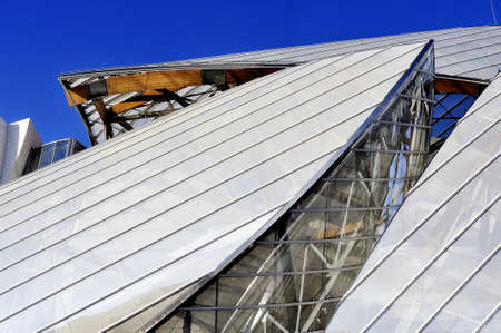 Museum of Contemporary Art of the Louis Vuitton Foundation created by the American architect Frank...