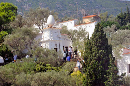 House of Salvador Dali in Cadaques in Catalonia, great painter Spanish surealistのeditorial素材