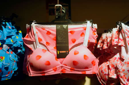 the interior and the shelves of the Haribo shop in Uzes in the French department of Gardのeditorial素材