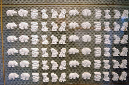 Molds for the molding of the famous candies at the Haribo museum in Uzes in the French department of Gardのeditorial素材