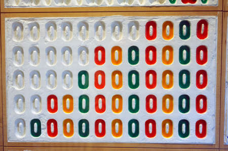 Molds for the molding of the famous candies at the Haribo museum in Uzes in the French department of Gardのeditorial素材